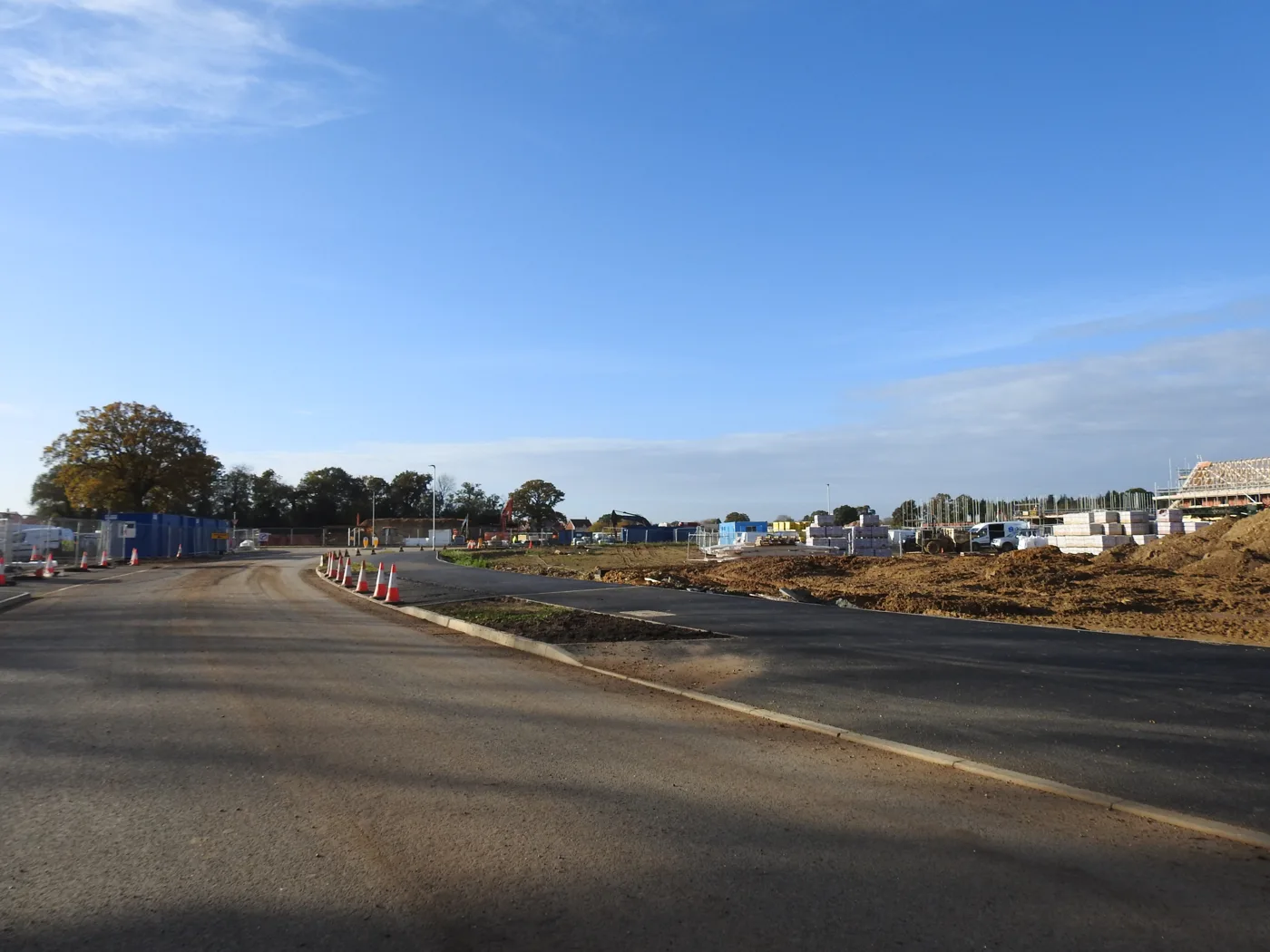 A housing site under construction on the edge of Hethersett. The picture shows an earlier part of the growth north of the village, not the 92-home phase