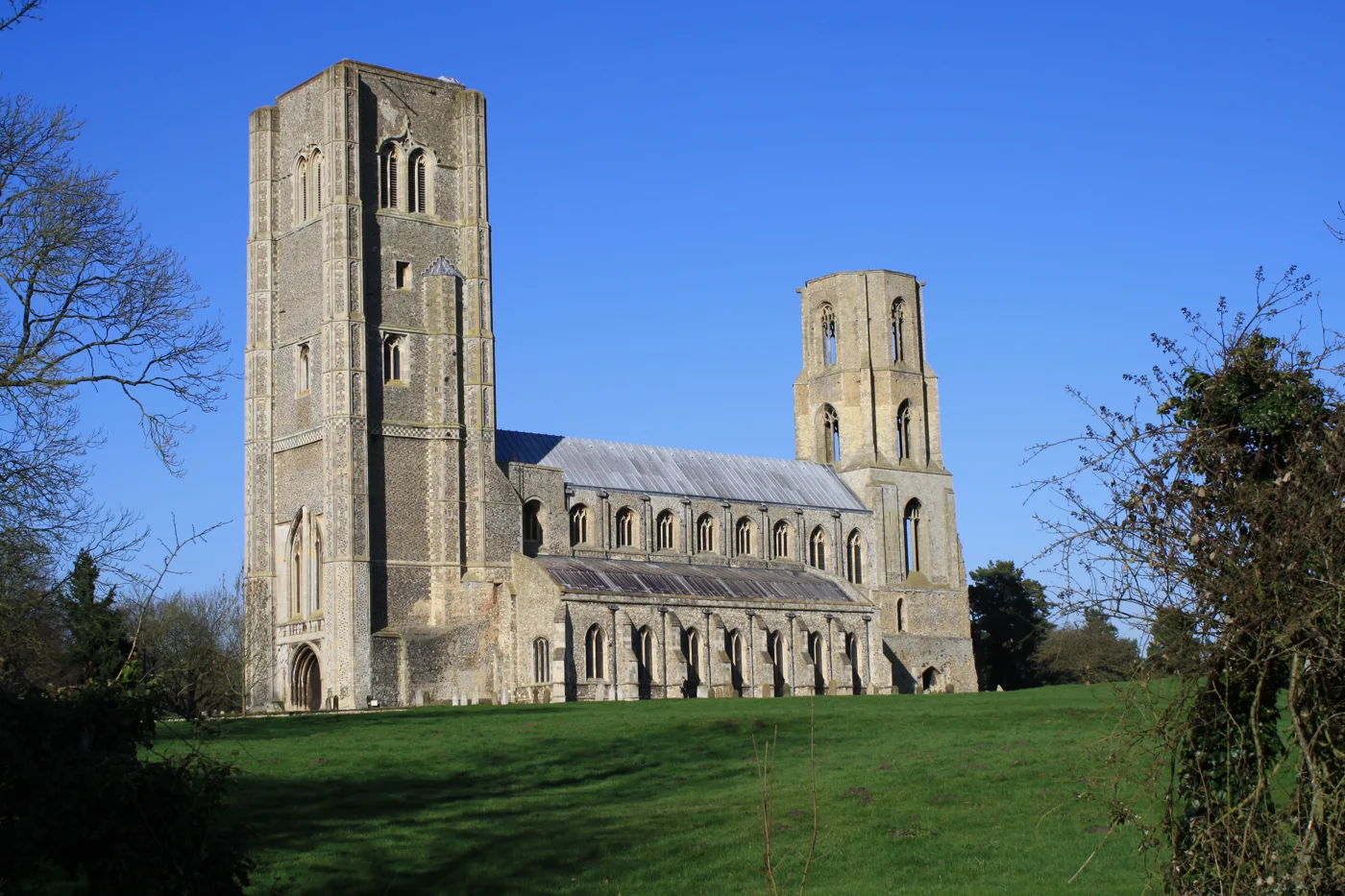 Wymondham Abbey, in use for more than 900 years and the town's biggest draw at around 30,000 visitors a year. Entry is free and it is open almost every day